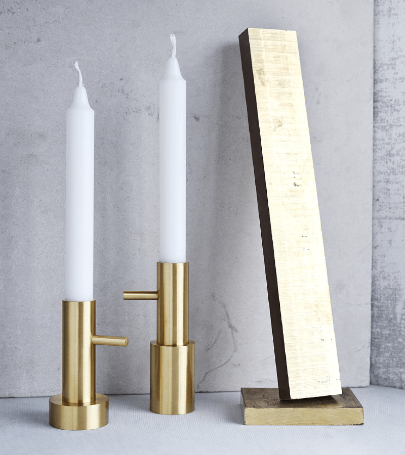 Candleholder Single #1 - Brass