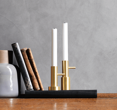 Candleholder Single #1 - Brass
