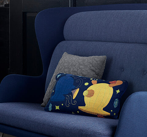 FH AJ Cushion Trapez - 50x50 Midnight Bl