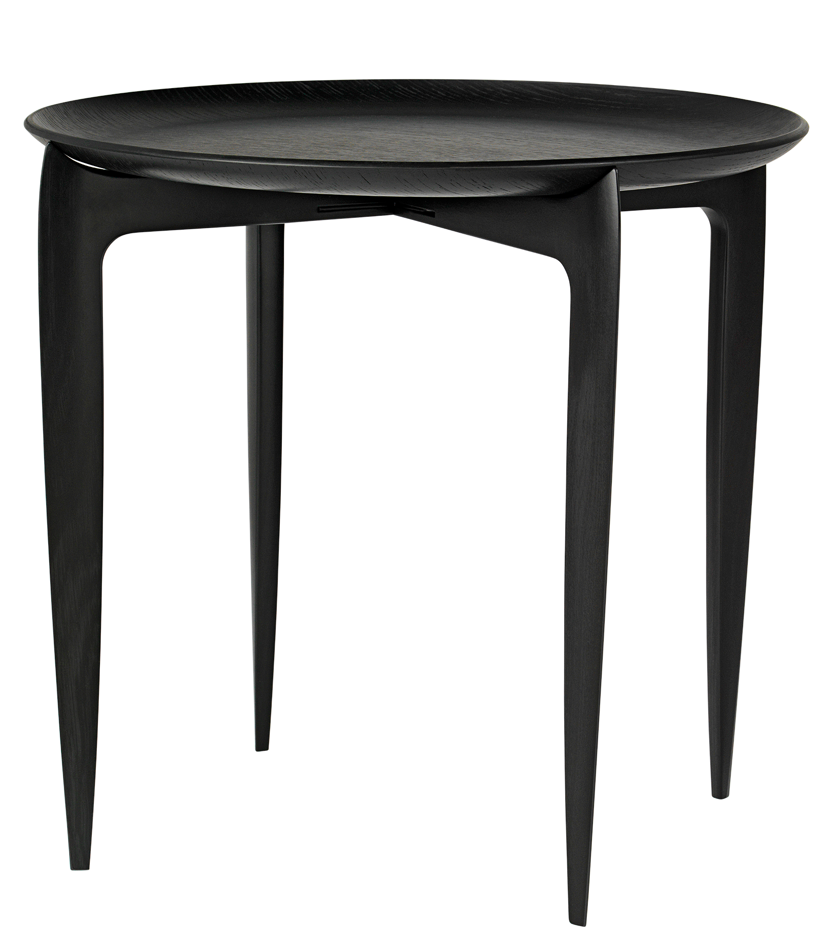 Foldable Tray Table - Black Lacquered