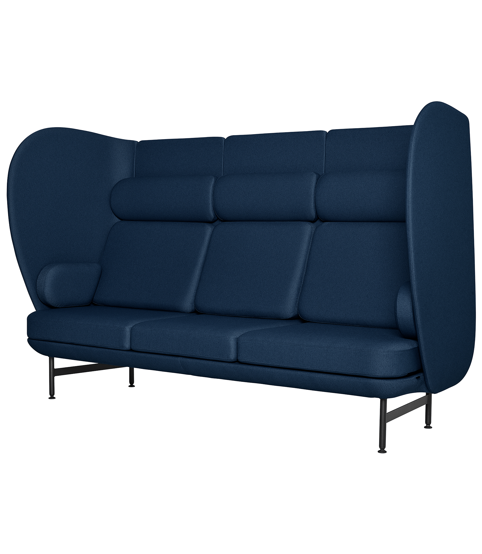 Plenum 3 Seater Sofa, Black Powdercoat