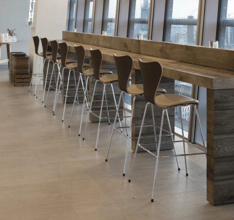 Series 7 Stool - Unupholstered, 75cm