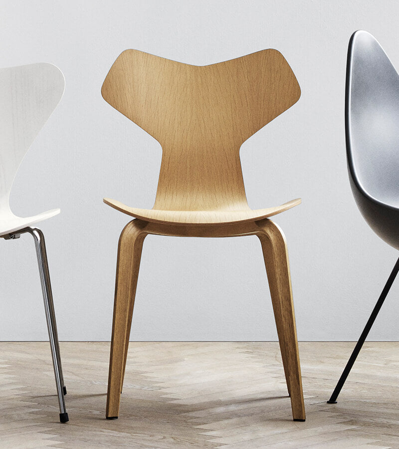 Grand Prix Chair Unupholstered, Wood leg