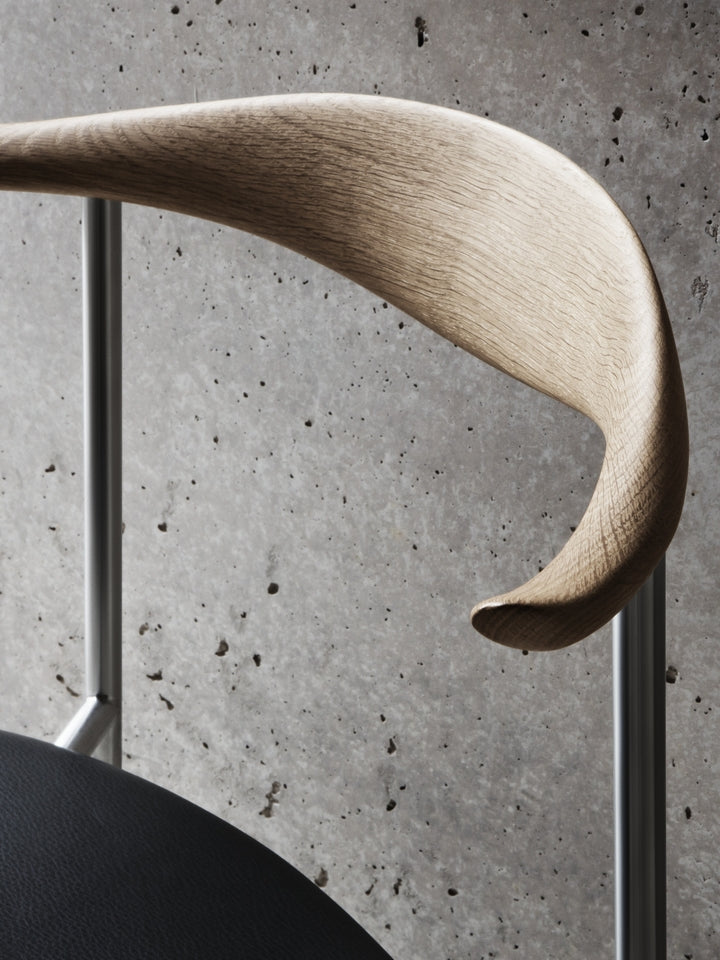 CH88P Chair with Upholstered Seat (Oak)