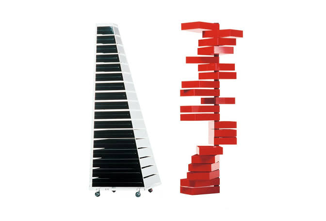 Pyramid - chest of drawers on castors