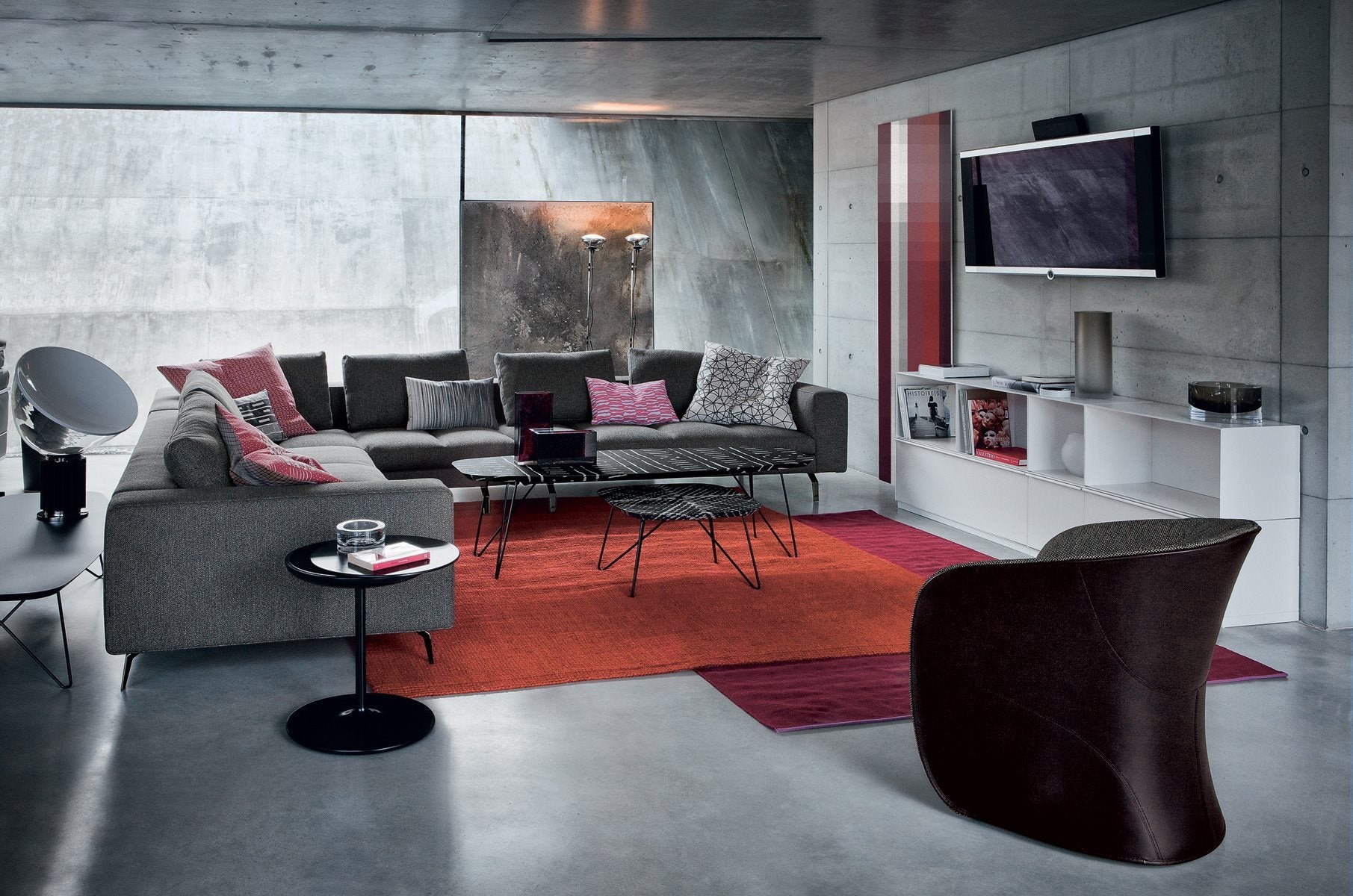 Calla High Armchair with castor