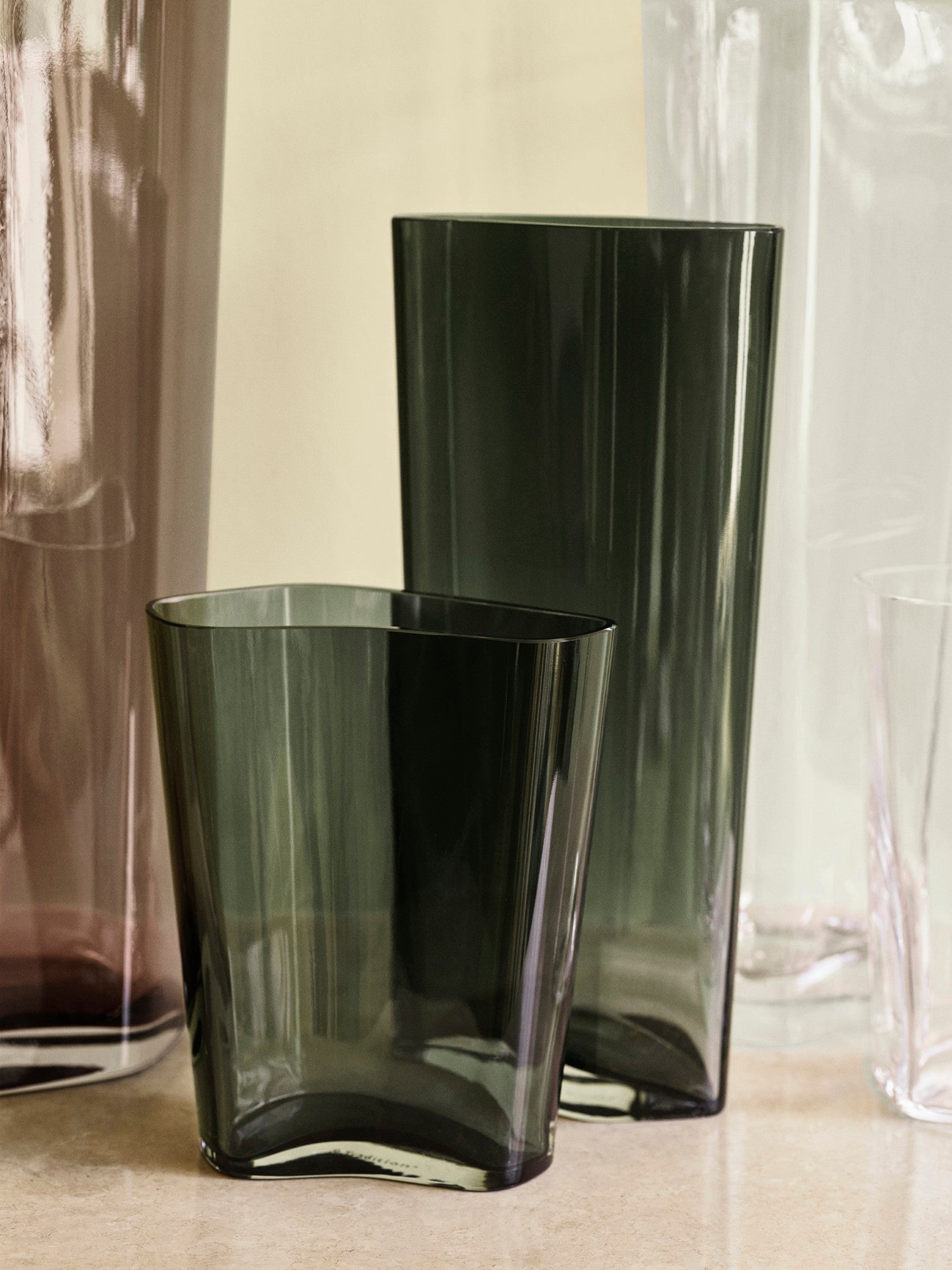 Collect SC37 - Glass Vase, Smoked