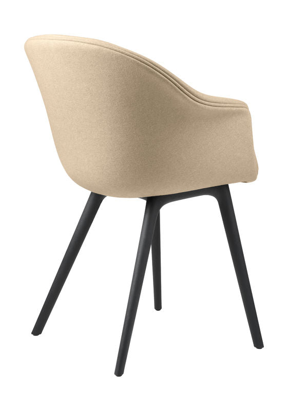 Bat Dining - Fully Uphol, Black Plastic