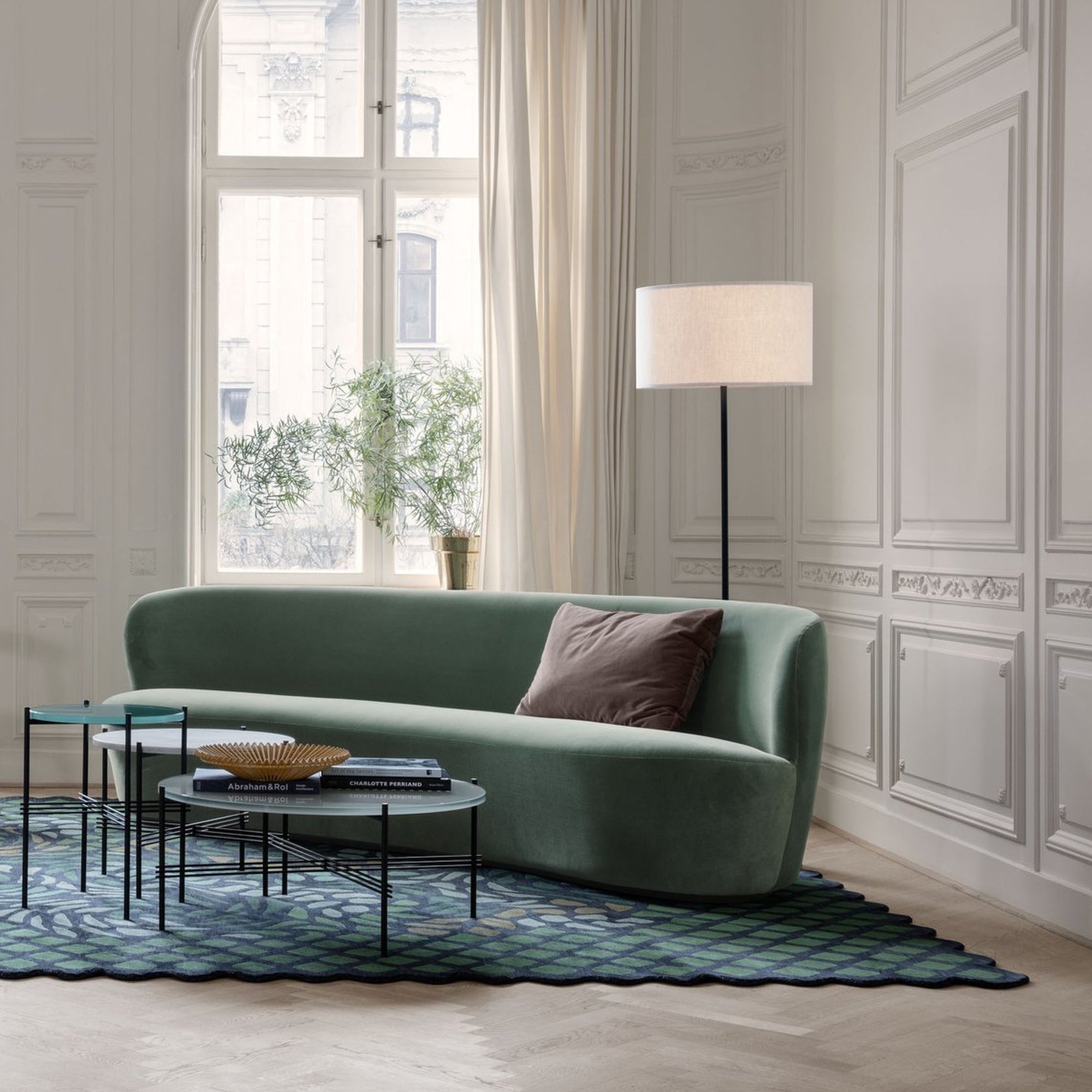 Stay Oval Sofa - 240x95, Black Base Ful