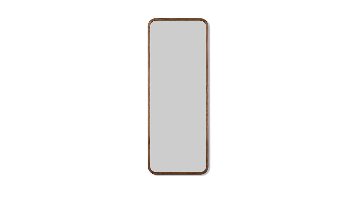 Silhouette Mirror Walnut 70 x 180 cm