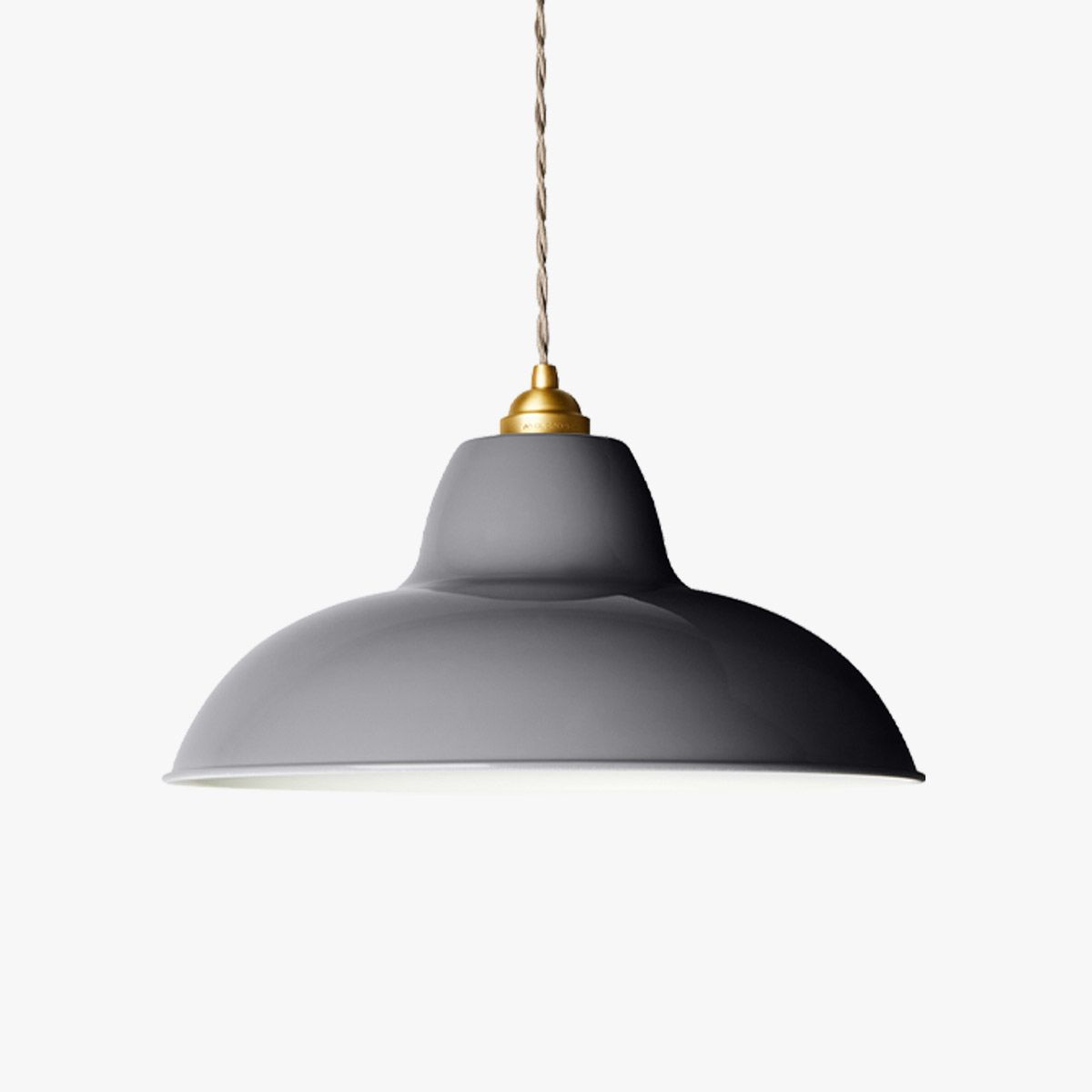 Original 1227 Brass Midi Wide Pendant