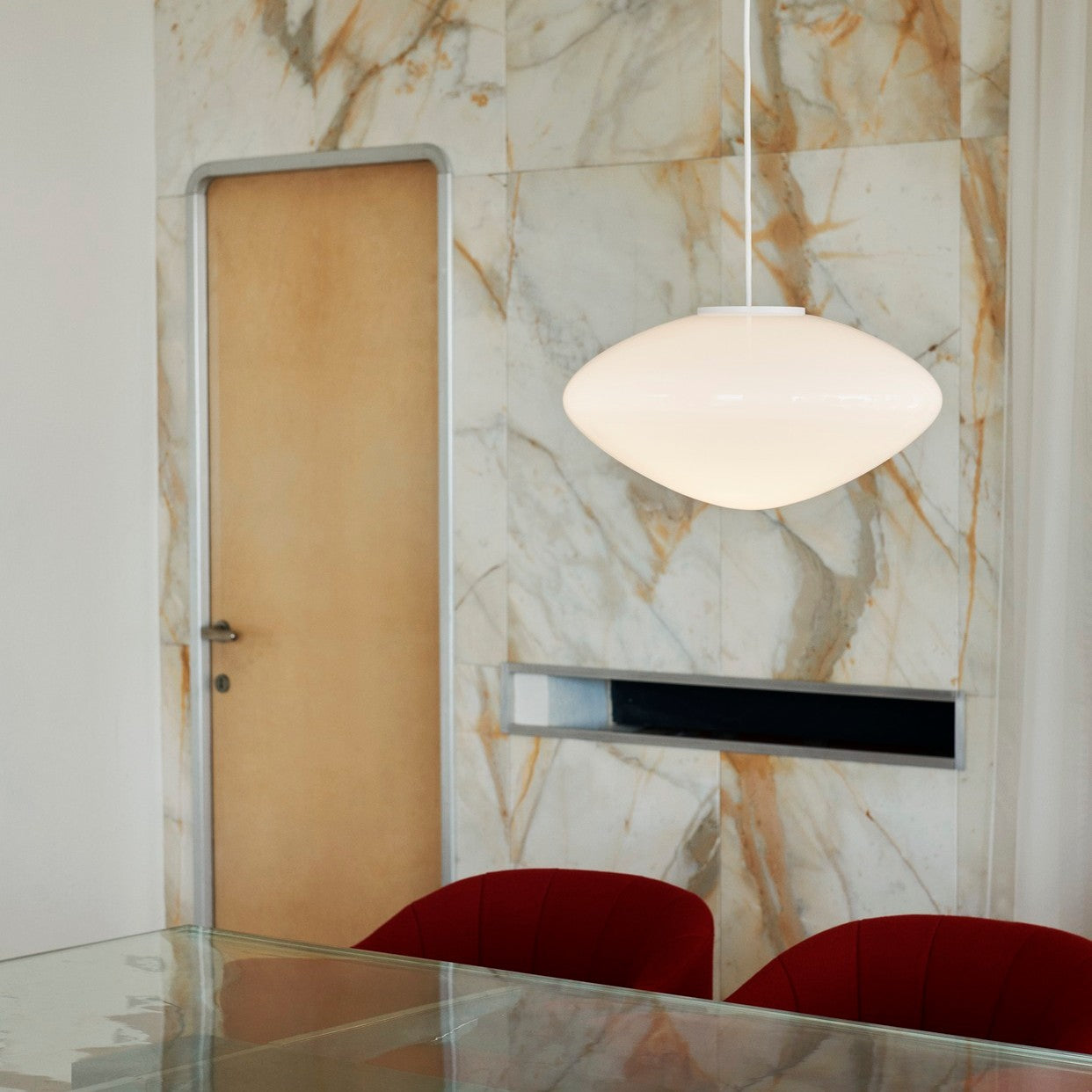 Mist AP16 Pendant Matt White Glass