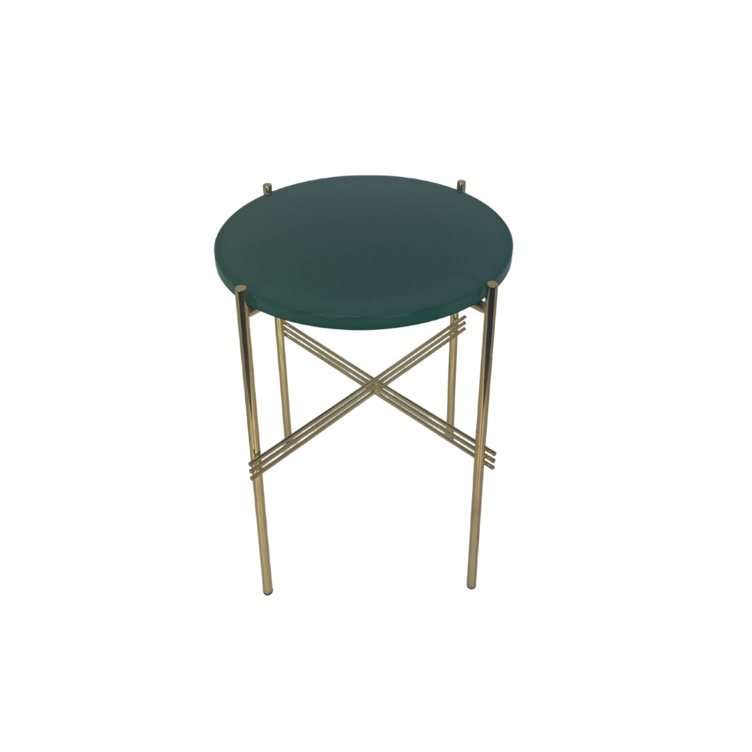 TS Side Table - Round, Ø40cm Brass Base