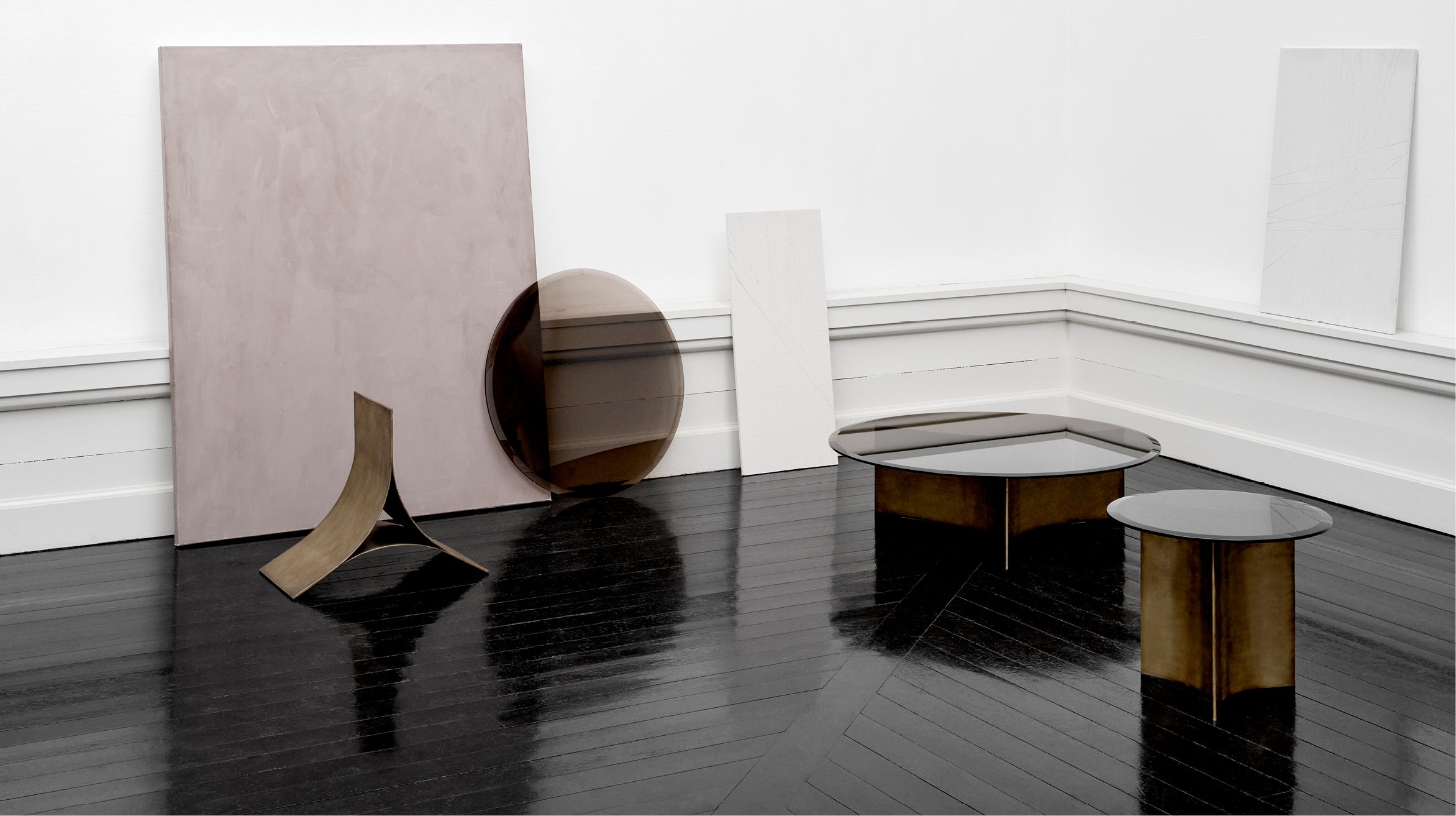 Arc Coffee Table Brown, Large