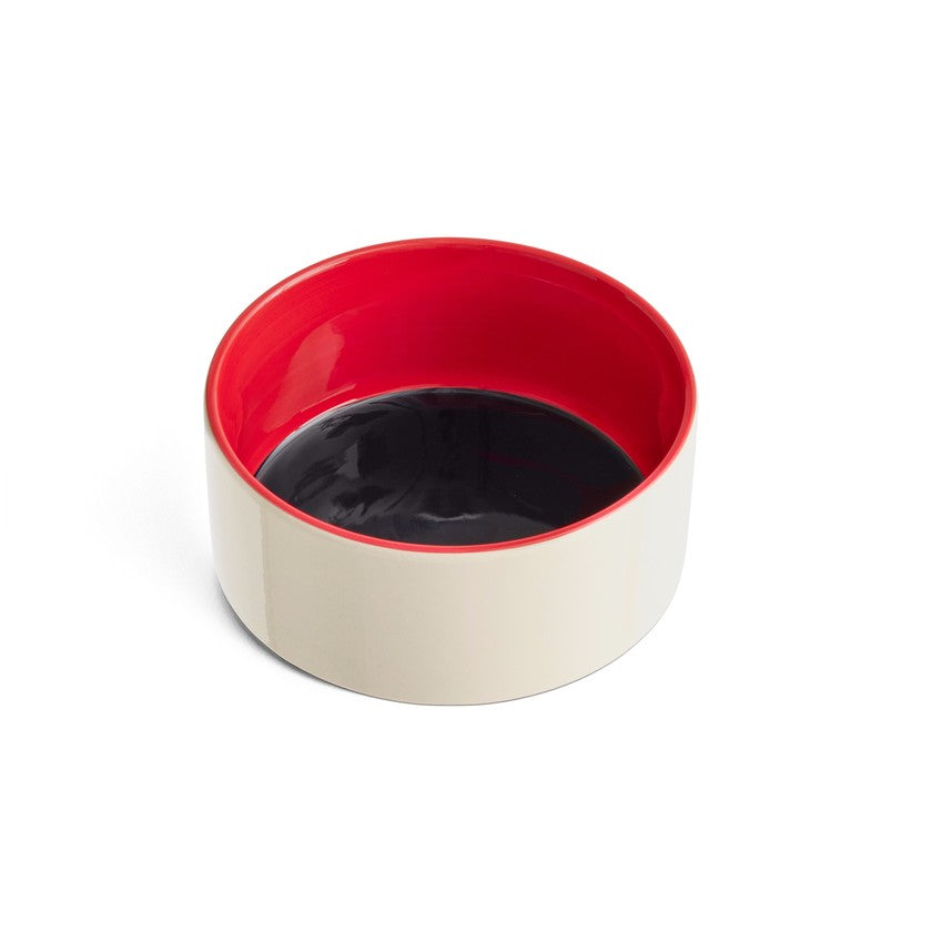 Dogs Bowl Small - Blue base, Red rim