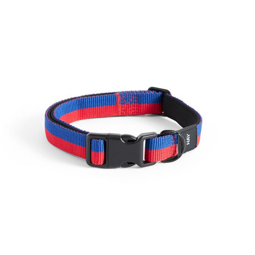 HAY Dogs Collar Flat, S/M - Red, Blue