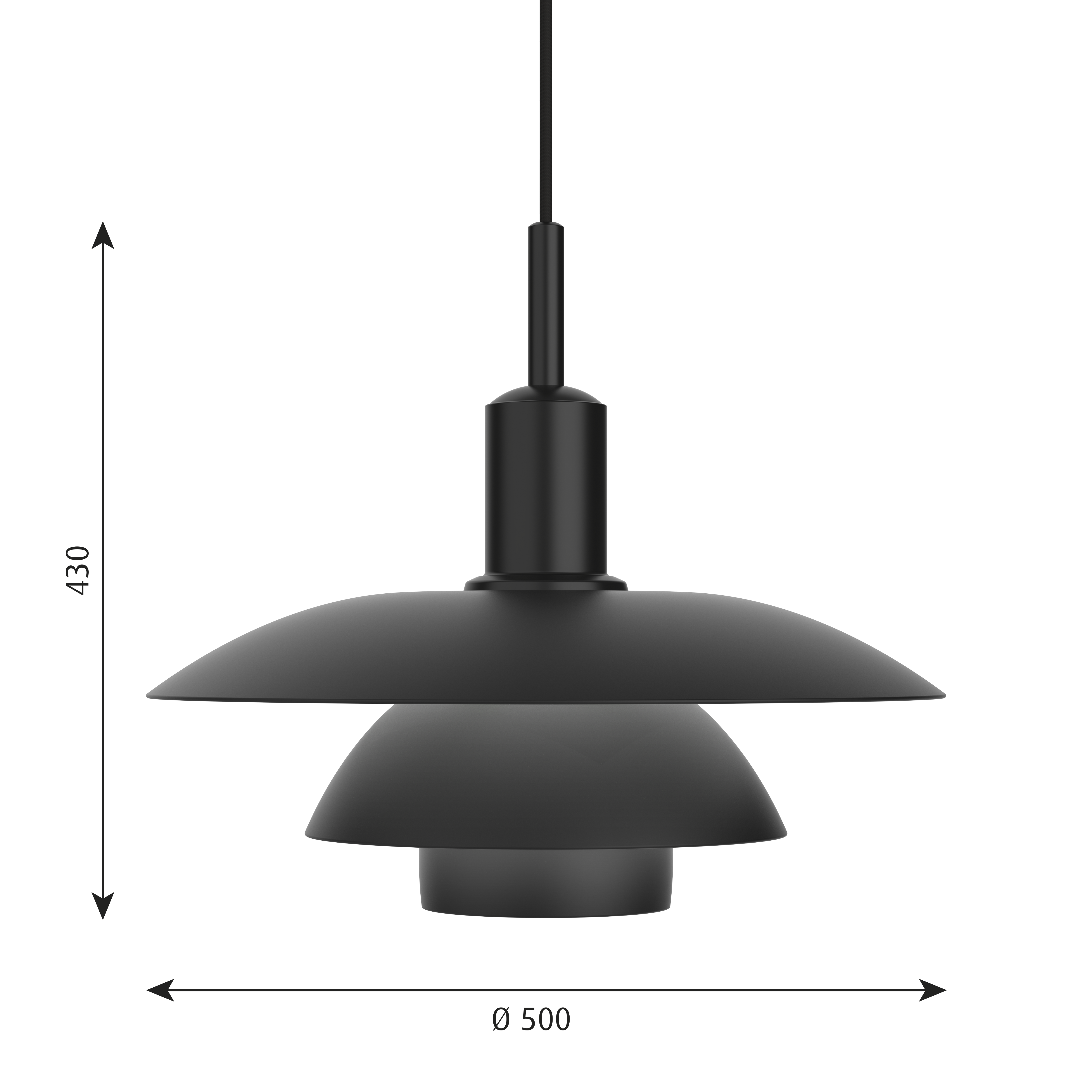 PH 5/5, Pendant Light, 70W, E27