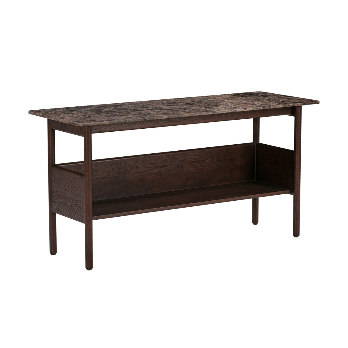 Collect Console Side Table. Low. D Brown