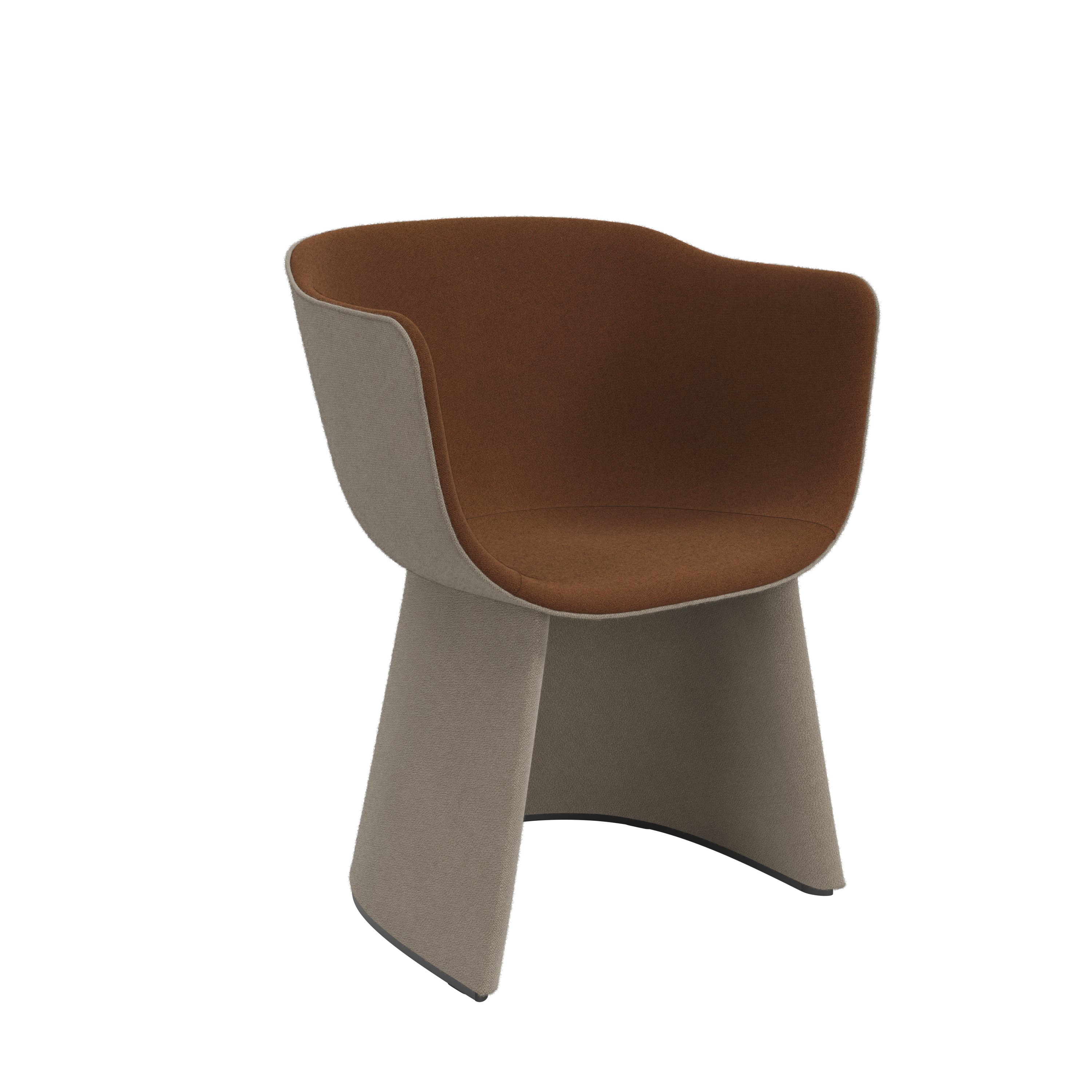 Monolit Dining Chair w/o Leather Piping