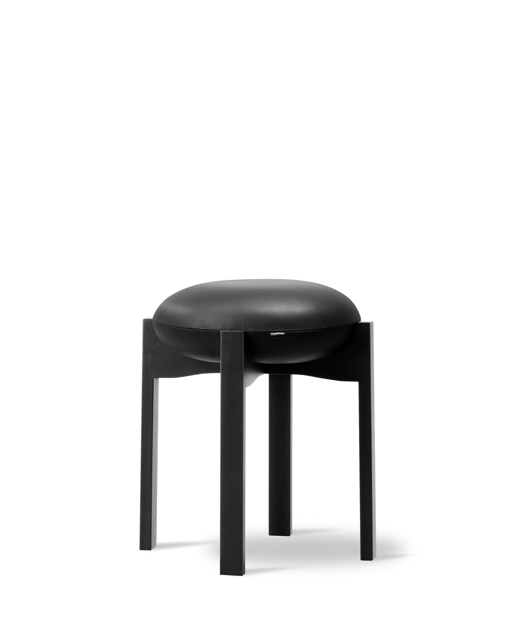 Pioneer Stool H: 46 cm, Beech Black Lacq