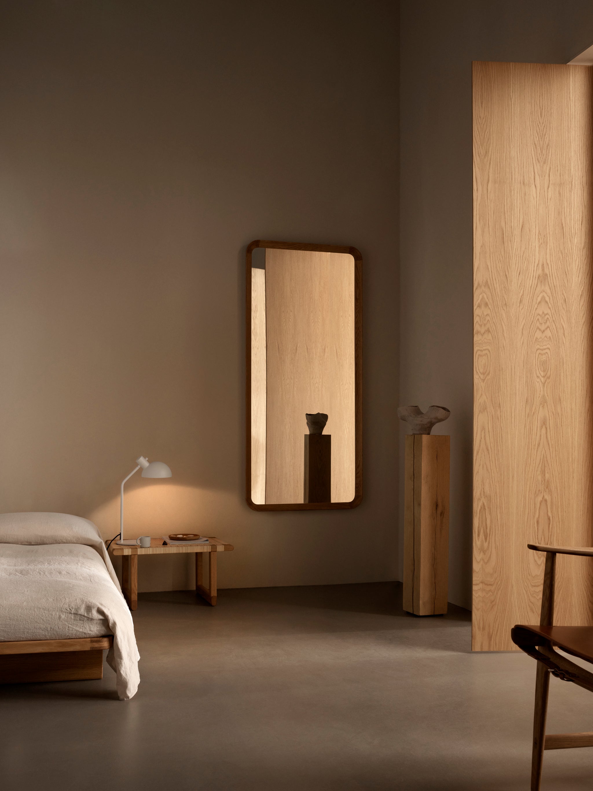 VLA62 Radio House Mirror - Oak