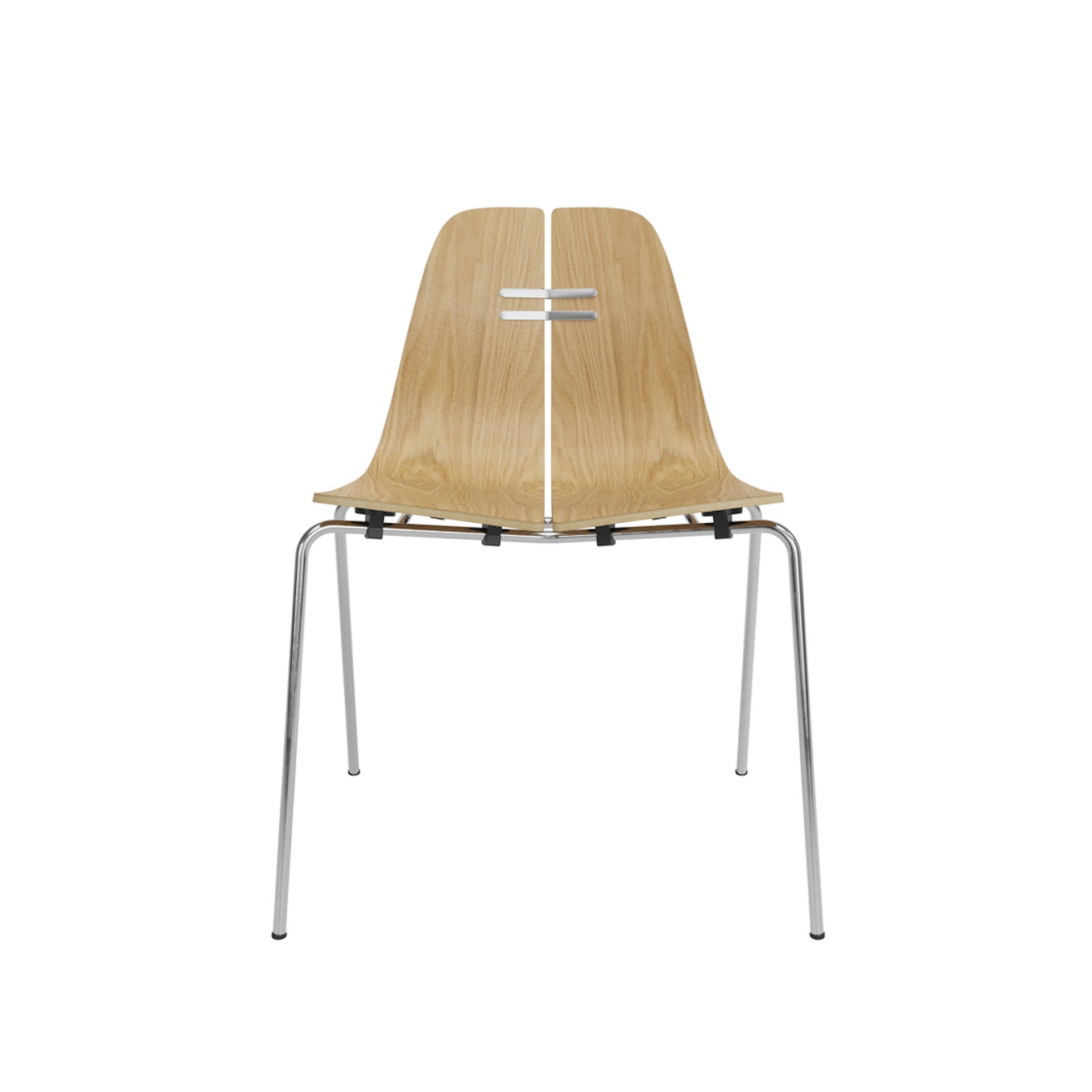 PK3 Chair, Oak/Chrome