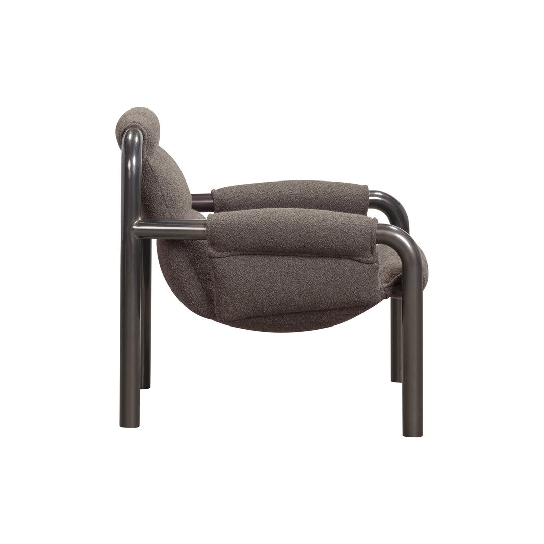 Atli Lounge Chair, Dark Grey Lacq Legs