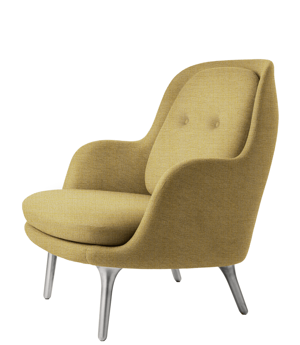 Fri Easy Chair - Brushed Aluminium