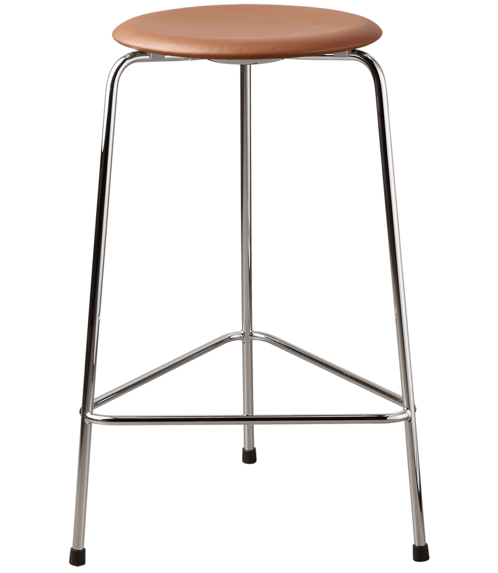 High Dot™ Stool Walnut Leather with Chrome