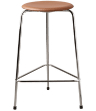 High Dot™ Stool Walnut Leather with Chrome