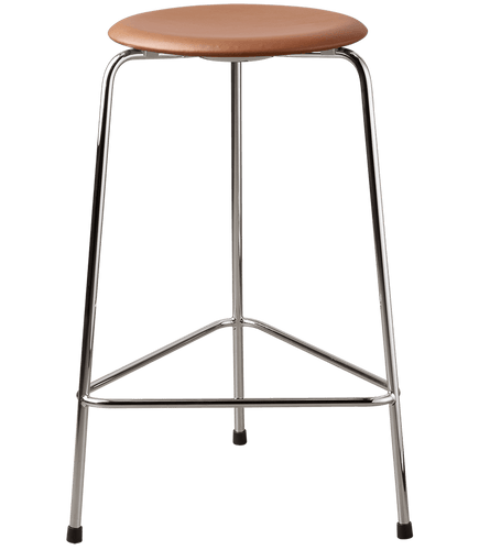 High Dot™ Stool Walnut Leather with Chrome