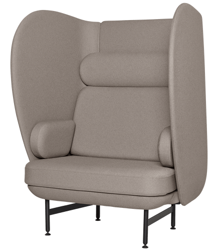 Plenum 1 Seater Sofa, black powdercoat