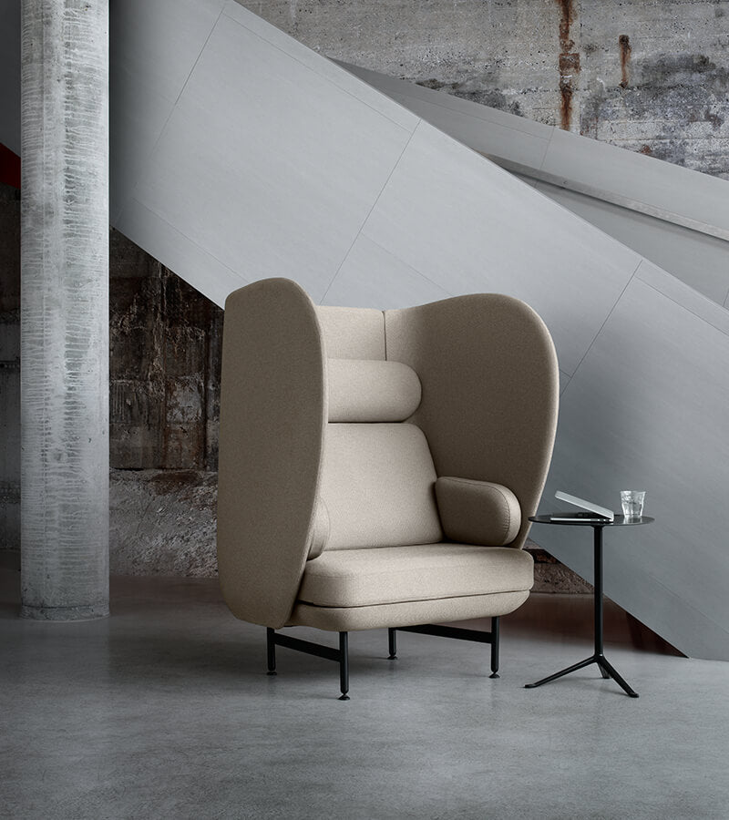 Plenum 2 Seater Sofa, Black Powdercoat