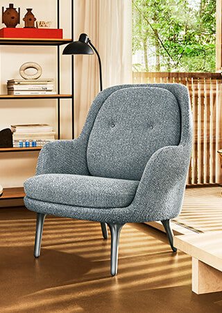 Fri Easy Chair - Brushed Aluminium