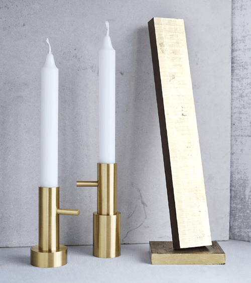 Candleholder Single #1 - Brass