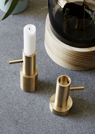 Candleholder Single #1 - Brass