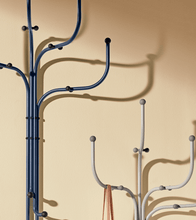 Coat Tree Wall - Dark Blue/Black Knobs