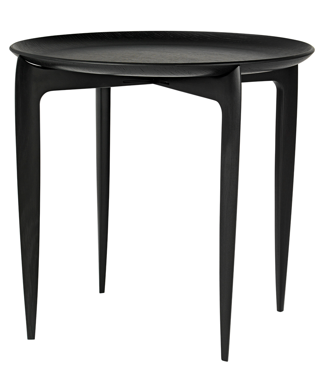 Foldable Tray Table - Black Lacquered