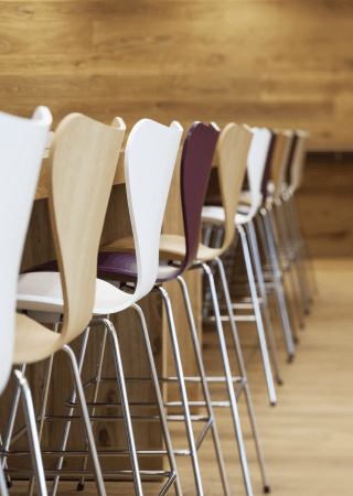 Series 7, Bar Stool, Front Upholstery
