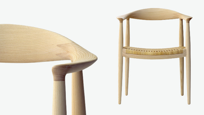 PP501 Round Chair / The Chair, cane seat