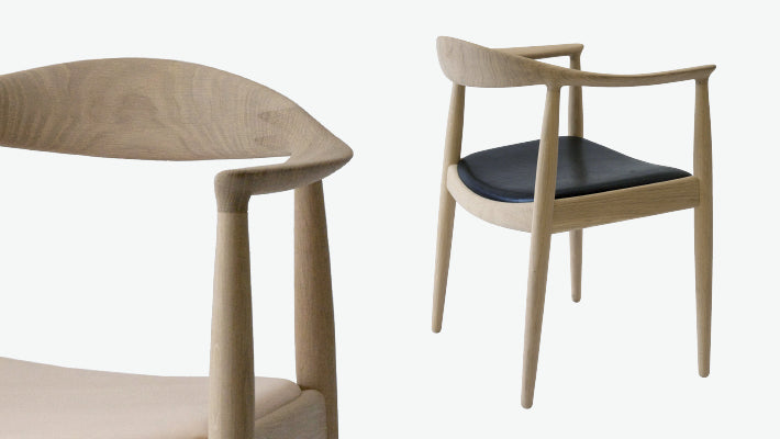 PP501 Round Chair / The Chair, cane seat