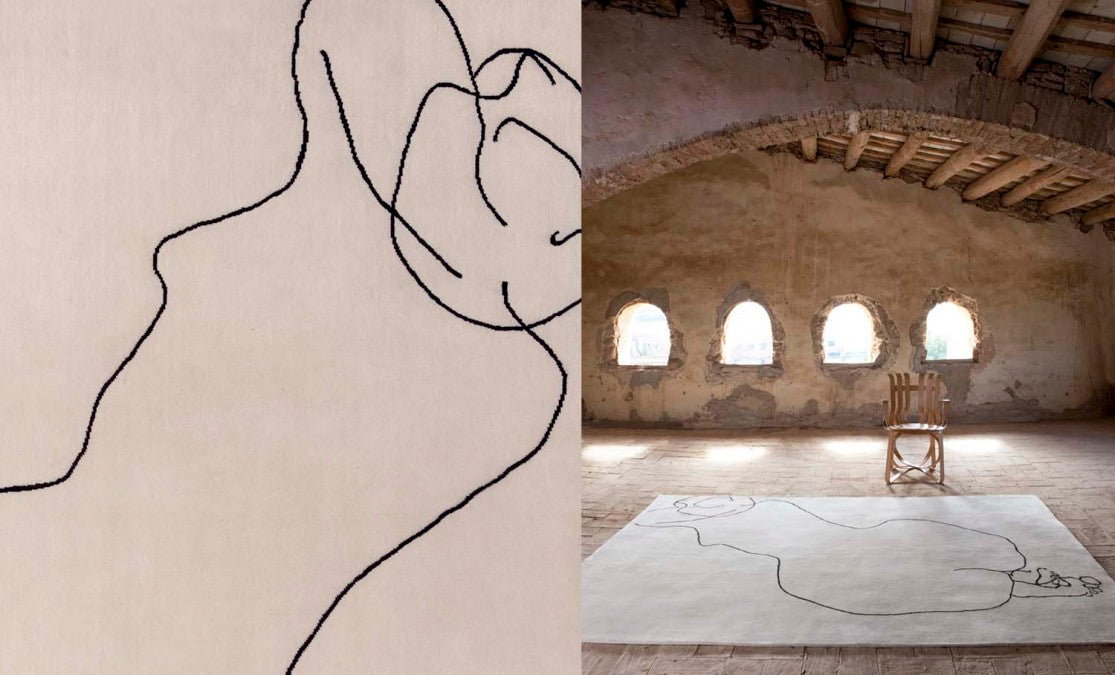 Chillida Dibujo Tinta 1957 Rug