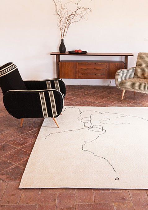 Chillida Figura Humana 1948 Rug