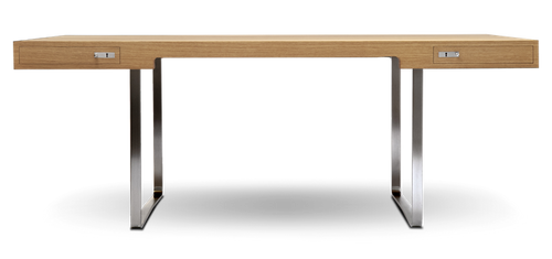 CH110 - Desk with Drawers (Lacquer, Oak)