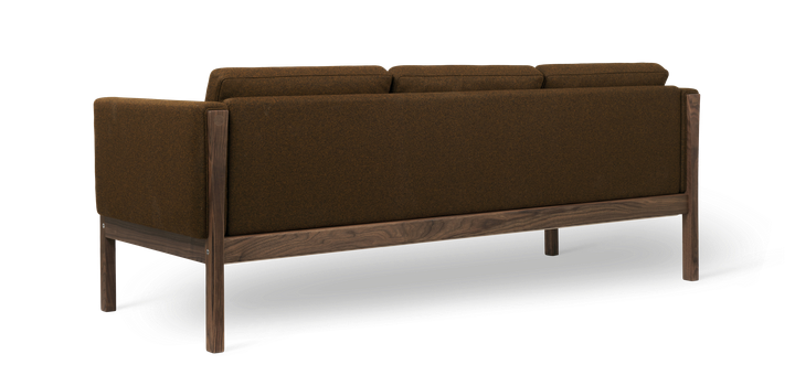 CH163 3 Seat Sofa Walnut