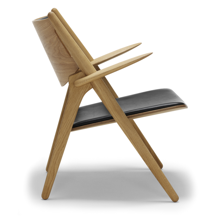 CH28 Lounge Chair - Upholstered Seat