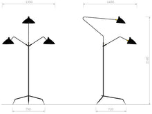 Lampadaire 3 Bras