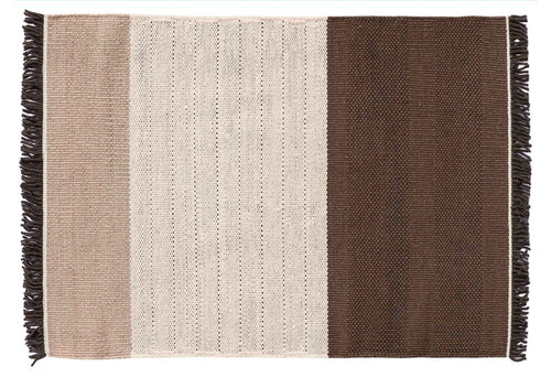 Tres Stripes Chocolate Rug - 80x240cm