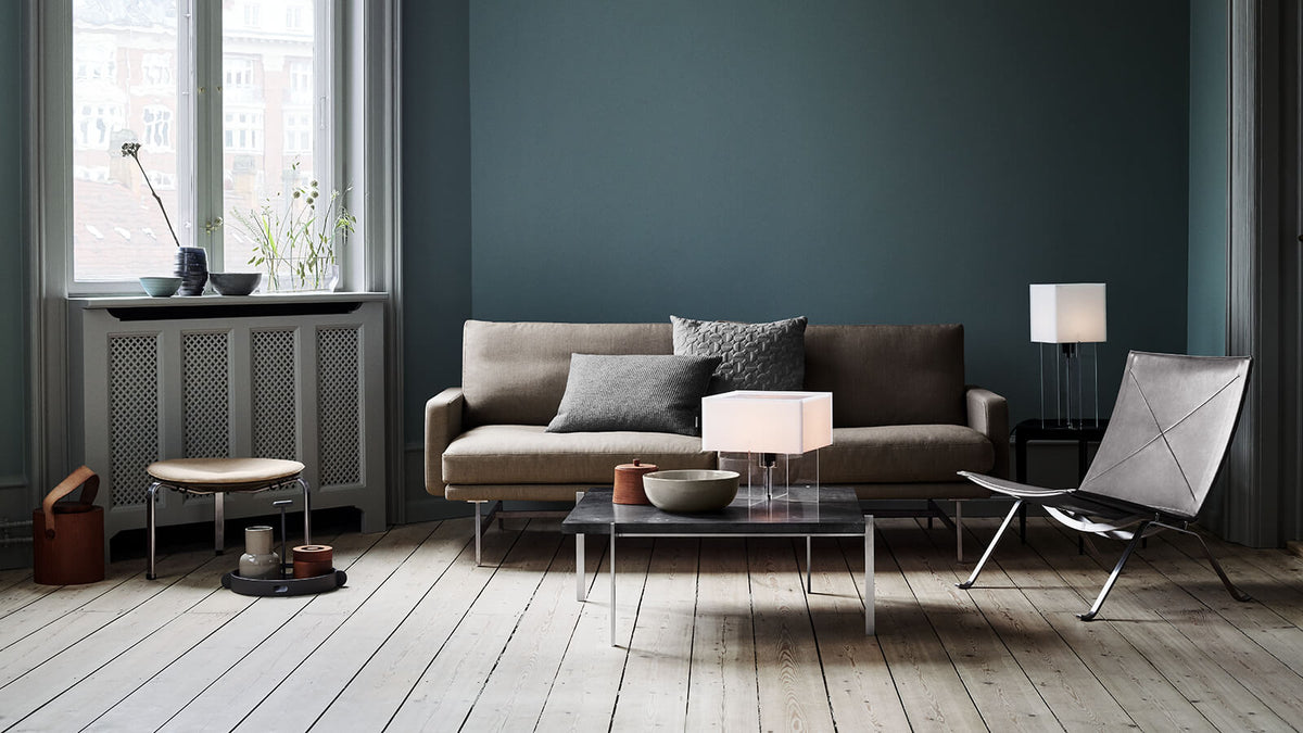 Lissoni 2-Seat 198cm, Matt Polished