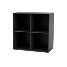 Open Bookcase with four rooms - 30 Depth